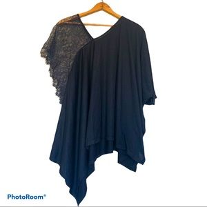 LOGIX 2XL asymmetric lace top